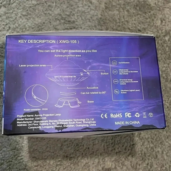 NWT UFO AURORA  projector - Picture 2 of 4